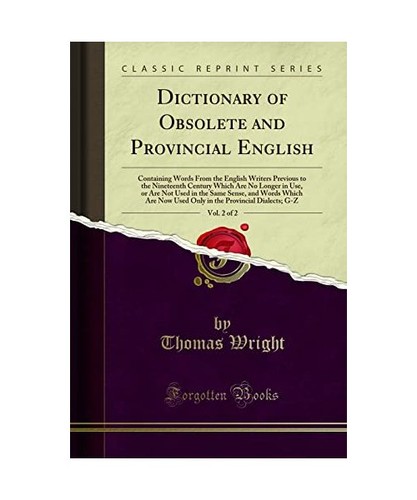 Dictionary obsolete and - of,