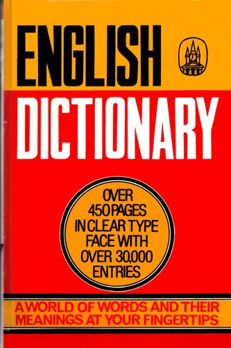 English dictionary edited - english, by