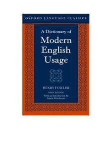 Dictionary modern english - dictionary, of