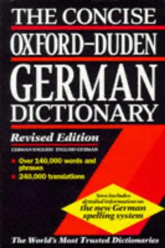 Concise oxford duden german - concise,