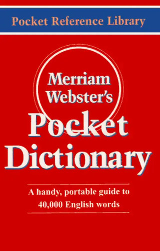 Merriam webster pocket - merriam-webster's,
